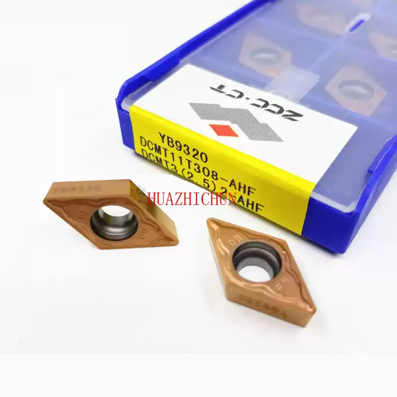

Лезвия HUAZHICHUN 10 шт.: DCMT11T302-AHF, DCMT11T304-AHF, DCMT11T308-AHF, YB9320