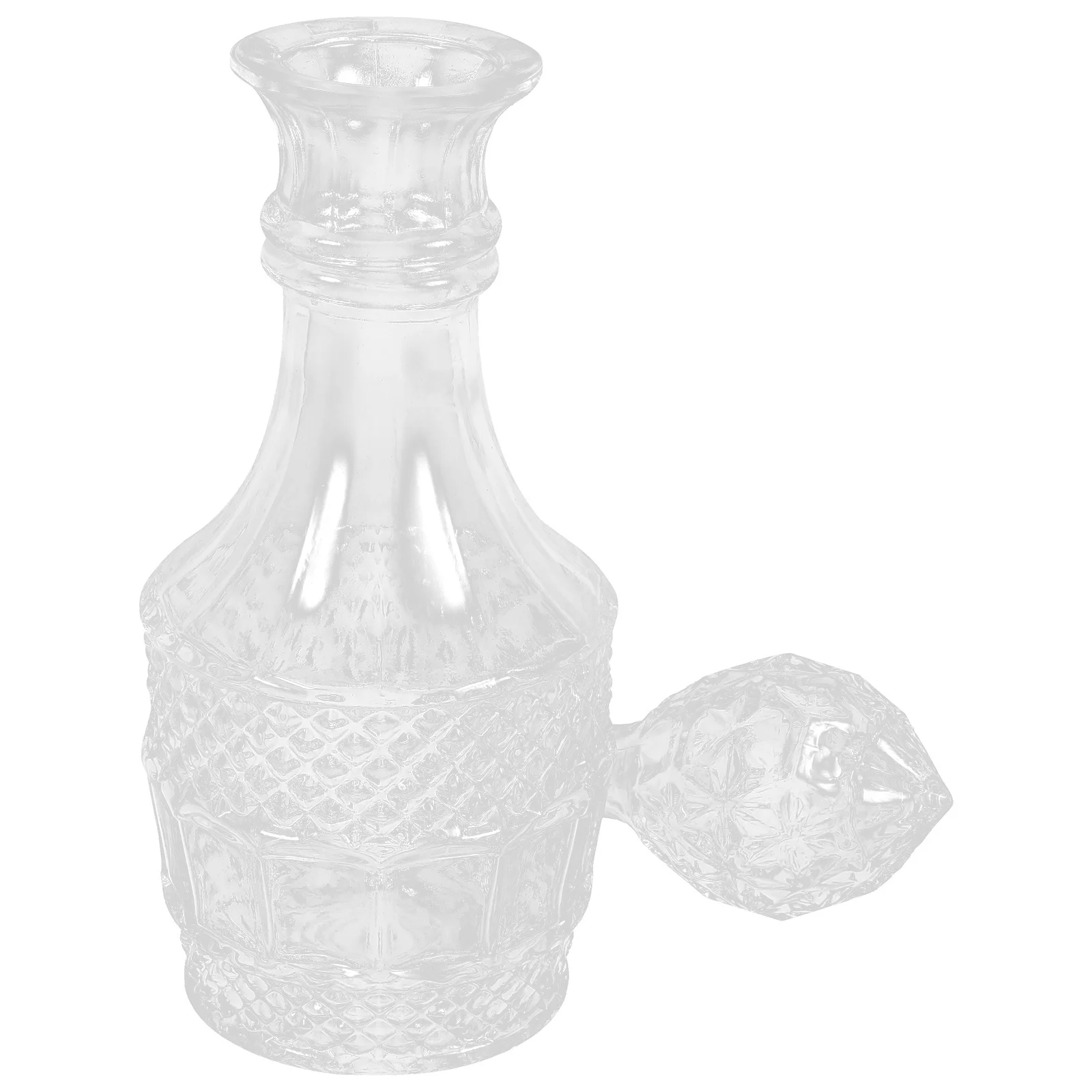 

Glass Whiskey Decanter Delicate Wine Decanter Practical Design Comfortable Touch Safe Storage Unique Atmosphere