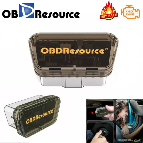 OBDResource-Outil de diagnostic automobile, ELM327 V1.5, automobile, lecteur de code OBD2, nettoyeur DTC automatique, effaceur de code