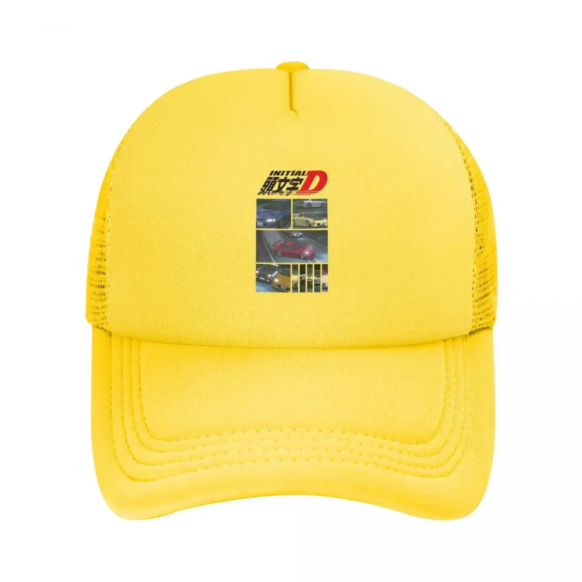 

Initial D Neon Ae86 Сетчатые бейсболки Snapback Модные бейсболки Дышащие повседневные кепки для улицы унисекс