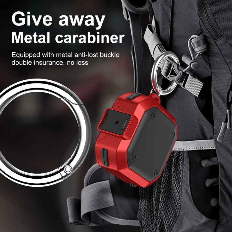 Защитный чехол с механическим переключателем для Samsung Galaxy Buds 2 Live Pro/Pro 2, защитный чехол с замком для наушников и пряжкой