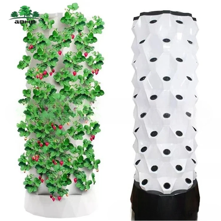 2025Aquaponic Tower Hydroponicอุปกรณ์บ้านโรงเรียนผักสับปะรดTowerสตรอเบอร์รี่การเพาะปลูกTowers