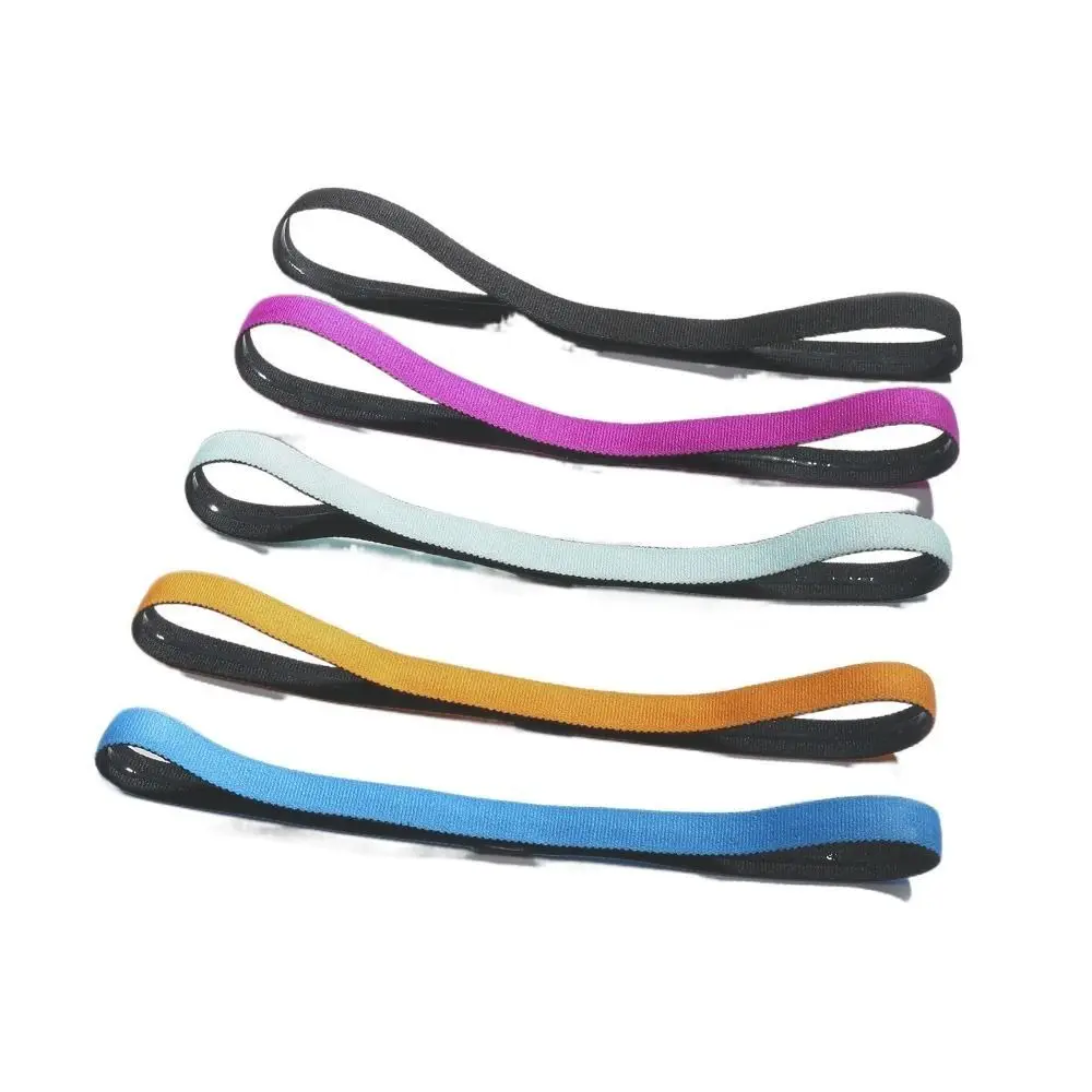 Sweatband Candy Color Headband For Gym Elastic Silicone Material Unisex Headband Sports Headband Yoga Hair Bands Sweatband