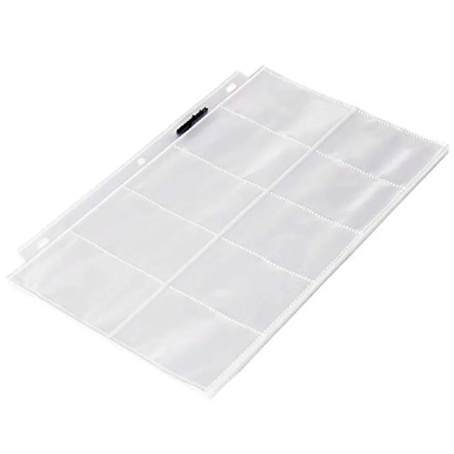 

Plastic Business Card Holder Sleeves for 3-Ring Binder, Transparent, 25-Pack