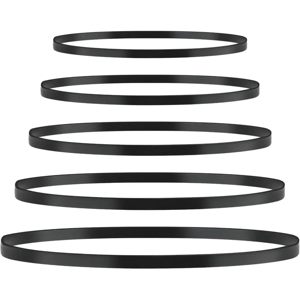 5 Sizes Turntable Belt Rubber Flat Drive Belt For Repair Replacement Different Specifications Belt-Driven Turntables