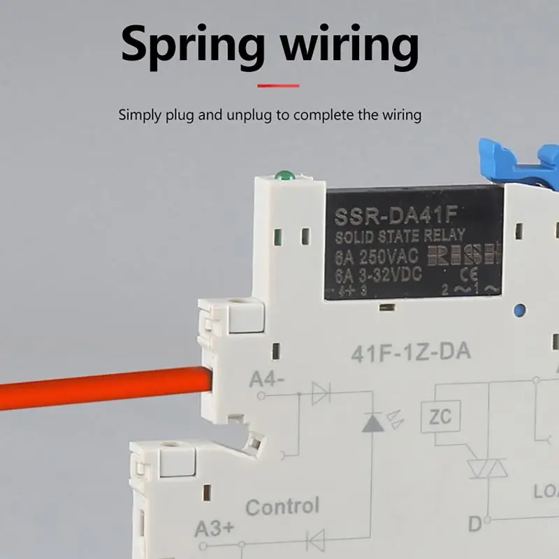 New Ultra Thin Solid State Relay Module DA41F DC Control AC Din Rail Mount For Industrial Automation Circuit Control