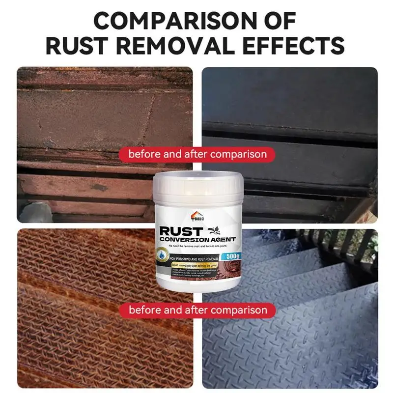 

Rust Reformer 500ml Rust Converter Metal Primer Highly Effective Water-Based Rust Converter For Metal Football Goal Bike Tractor