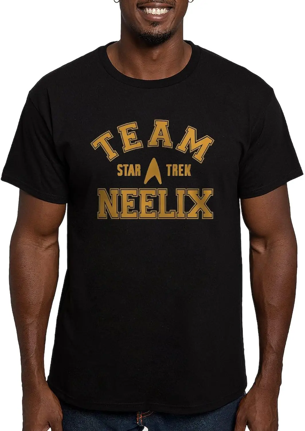 CafePress Star Trek_Team Neelix Men's Classic T Shirt Men's Fitted Graphic T-Shirt