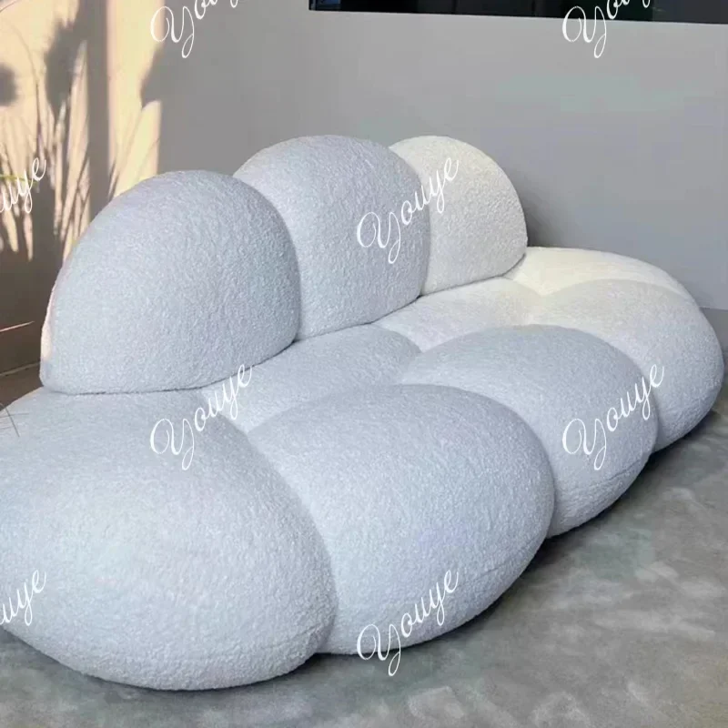BJ MX Garden Kawaii Sofa Seat Design Minimalista Anti Slip Cover Sofa Seat Outdoor Clear Cloud Living Room House Furniture