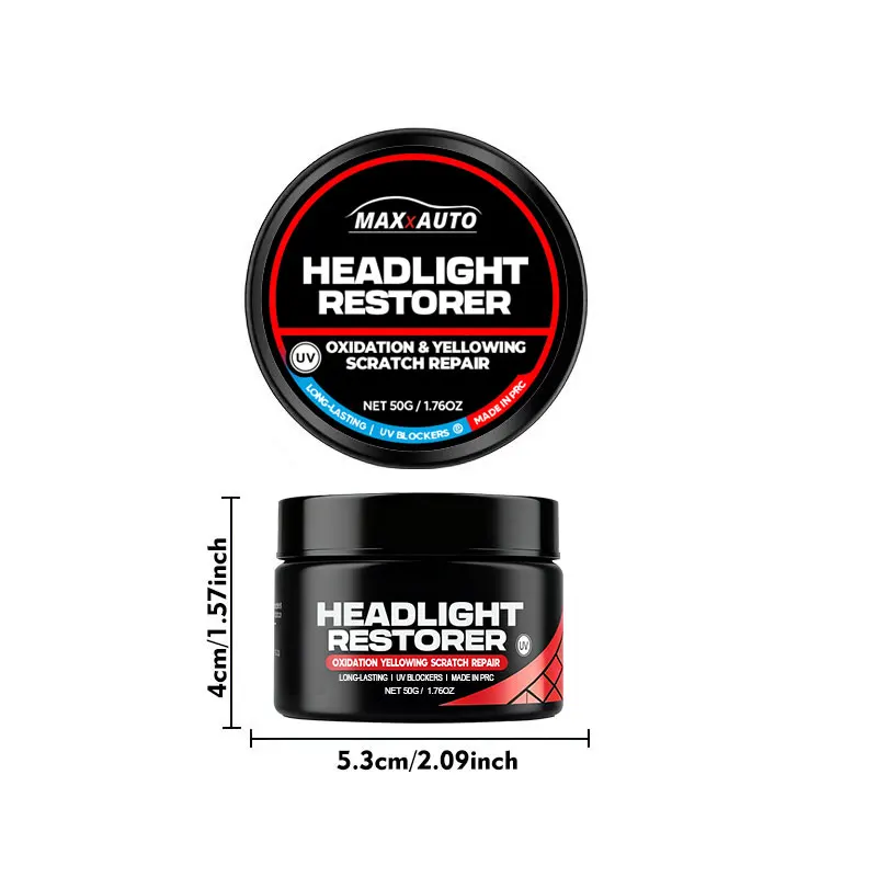 Auto Headlight Restoration Polishing Kits Car Headlamp Scratch Remover Repair Cleaning Paste Remove Oxidation Headlight Polish