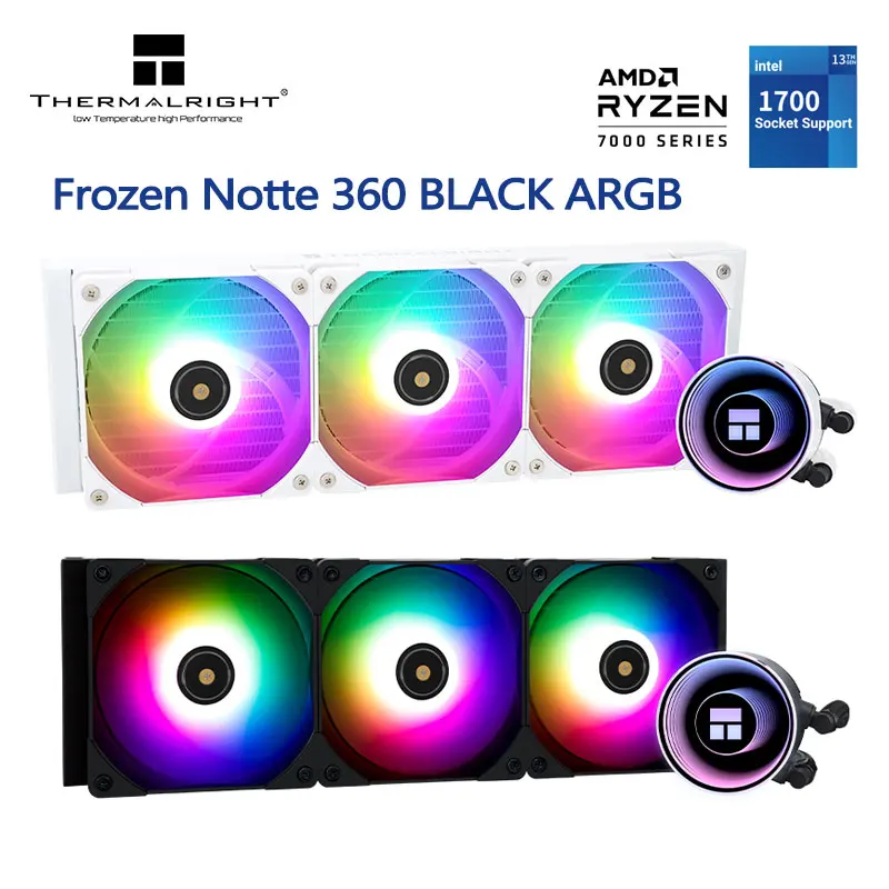 Thermalright Frozen Notte 360 WHITE ARGB CPU Water Cooling Computer Cooler Liquid Fan Ventilador Radiator For LGA 115X 1200 1700