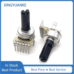 5PCS 1212 Type Double B10K B103 B20K B203 B50K B503 B100K B104 Audio Volume Adjustment Potentiometer 6-Pin D Shaft Length 15mm
