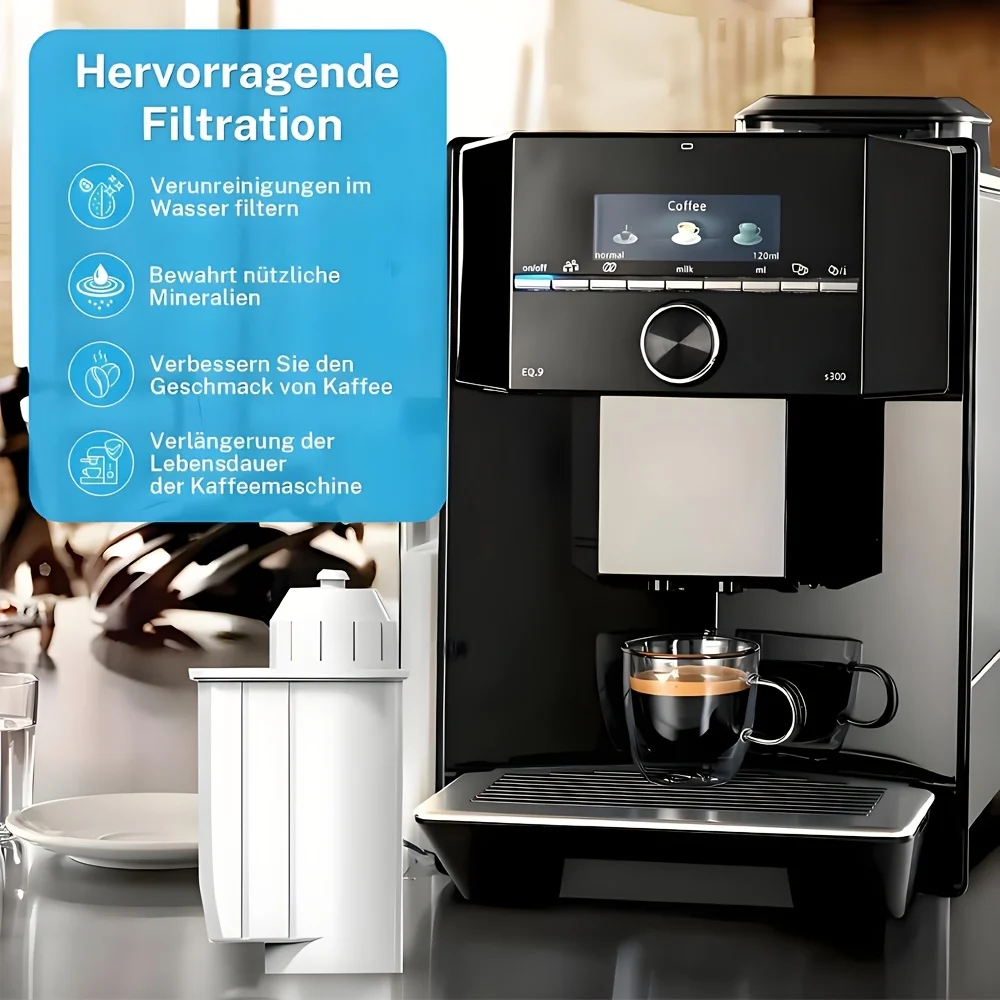 فلتر مياه بديل لـ EQ3/EQ6/EQ9، EQ500، S700، ماكينة صنع القهوة بفلتر المياه لسلسلة TZ70003/TCZ7003/467873، Neff C77V60