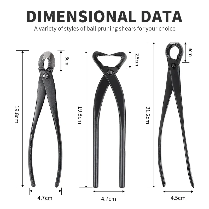 Onnfnag Profissional Root Cutter Bonsai Cutter Concave Edge Scissors Steel Bonsai Tools for Pruning Bonsai Tree Brunches Knots