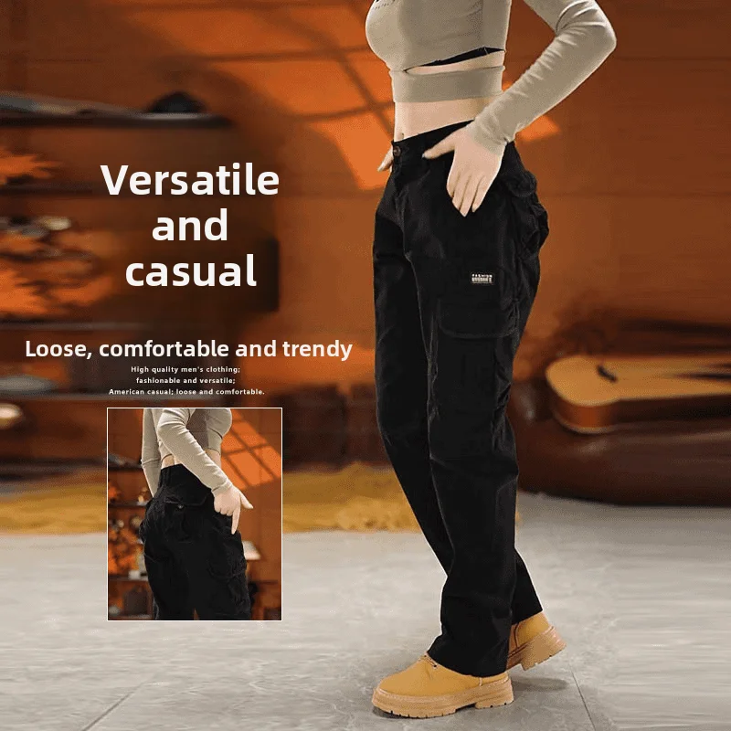 

Bla Outdoor Mountain Climbing Work Trousers Men's Casual Straight Leg Cotton Pants Autumn Faion Brand Multi ket Loose Fit