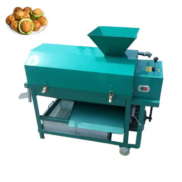 معدات آلة قصف البقان آلة تقشير الجوز الأخضر سريعة وفعالة #5