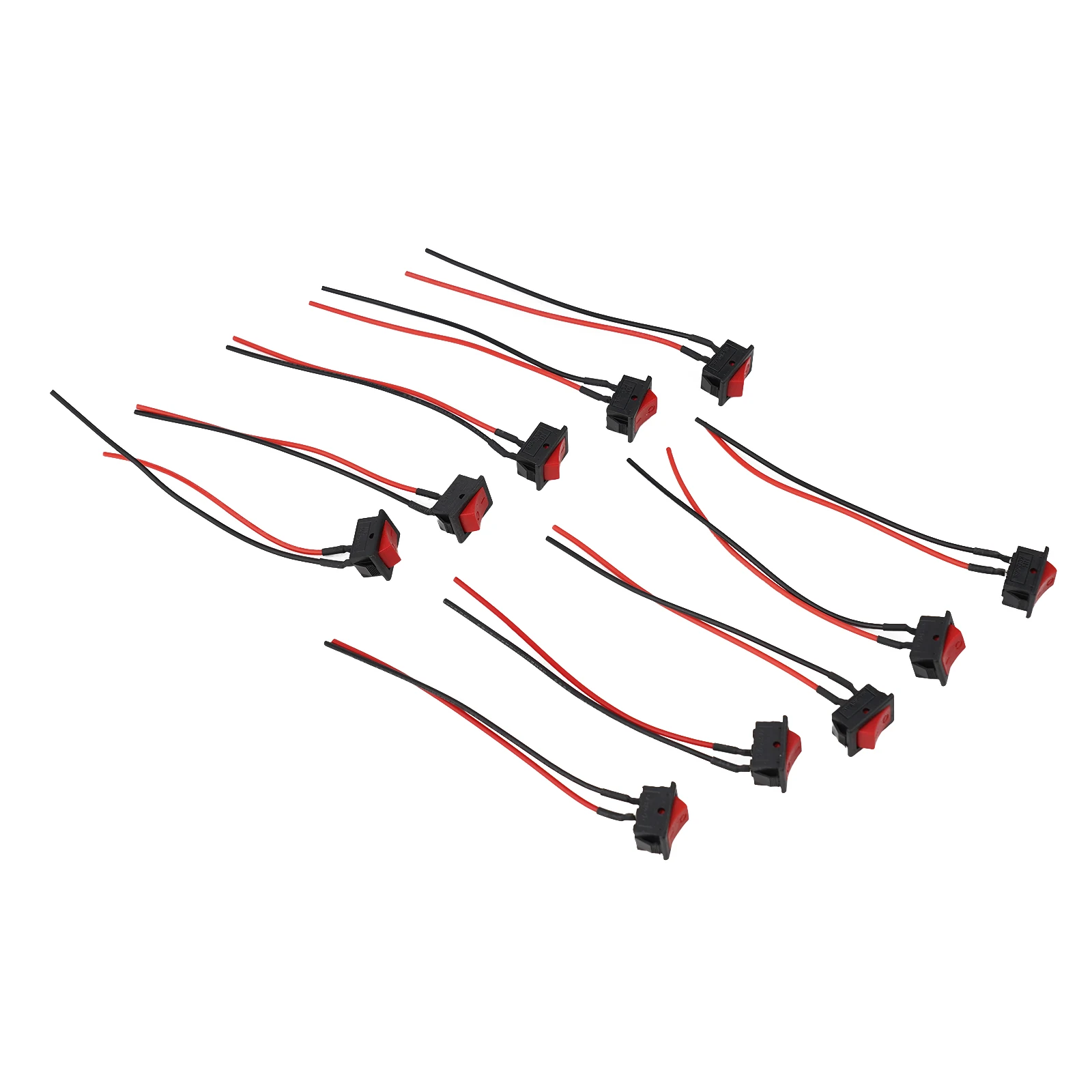 

Двухпроводной квадратный переключатель, электрическое оборудование, кулисный переключатель ВКЛ/ВЫКЛ, маленькое устройство, 2-контактный переключатель SPST KCD1, мини-кулисный переключатель