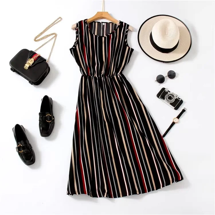 Faionable à pois Svel ample Dr rond Ne maman Sle vêtements pour femmes d'âge moyen confortable minceur Dr