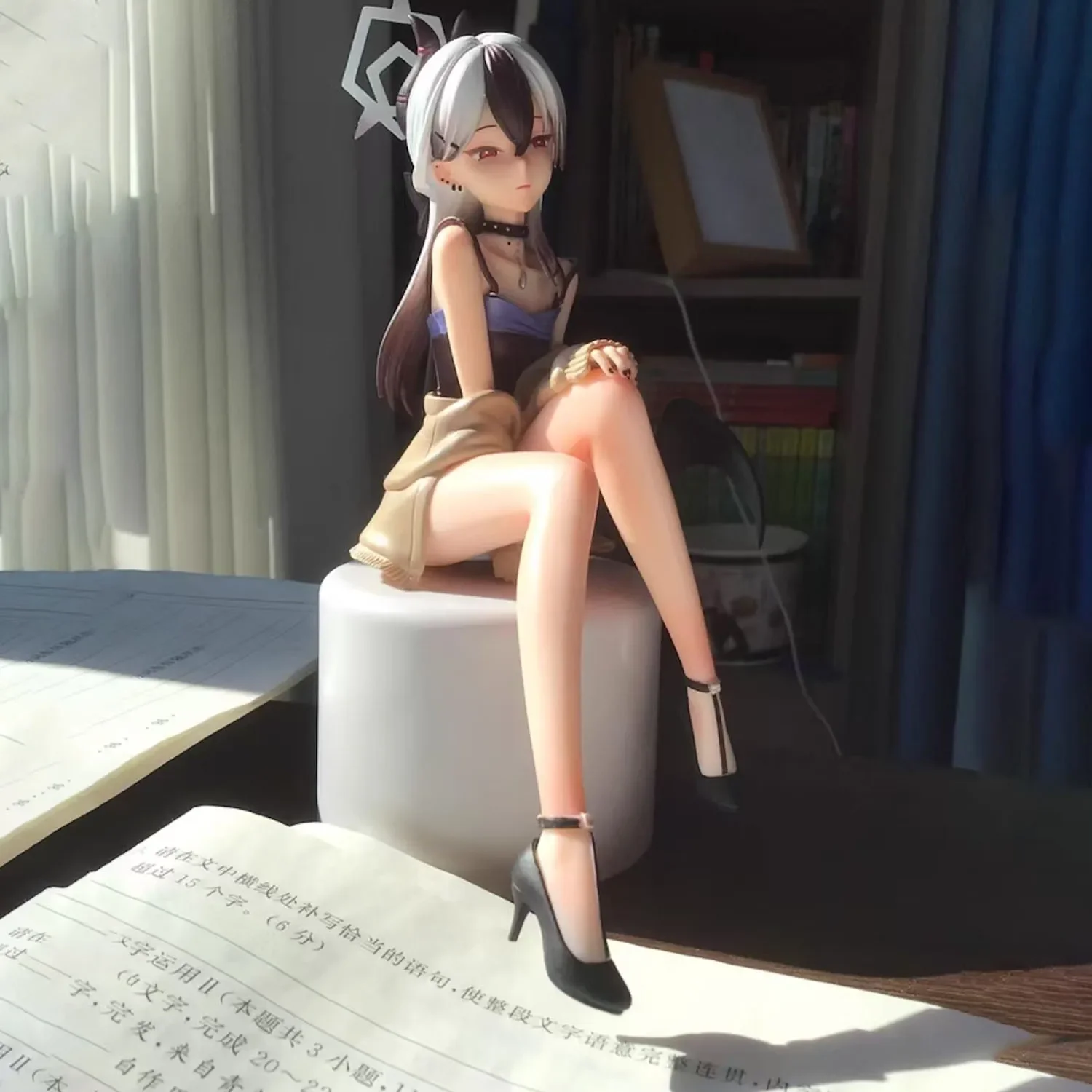 Figurine d'anime d'archive bleue de 16 cm Onikata Kayoko, robe Ver. Figurine de fille en Pvc GK, modèle de poupée, Collection de jouets de bureau, cadeau