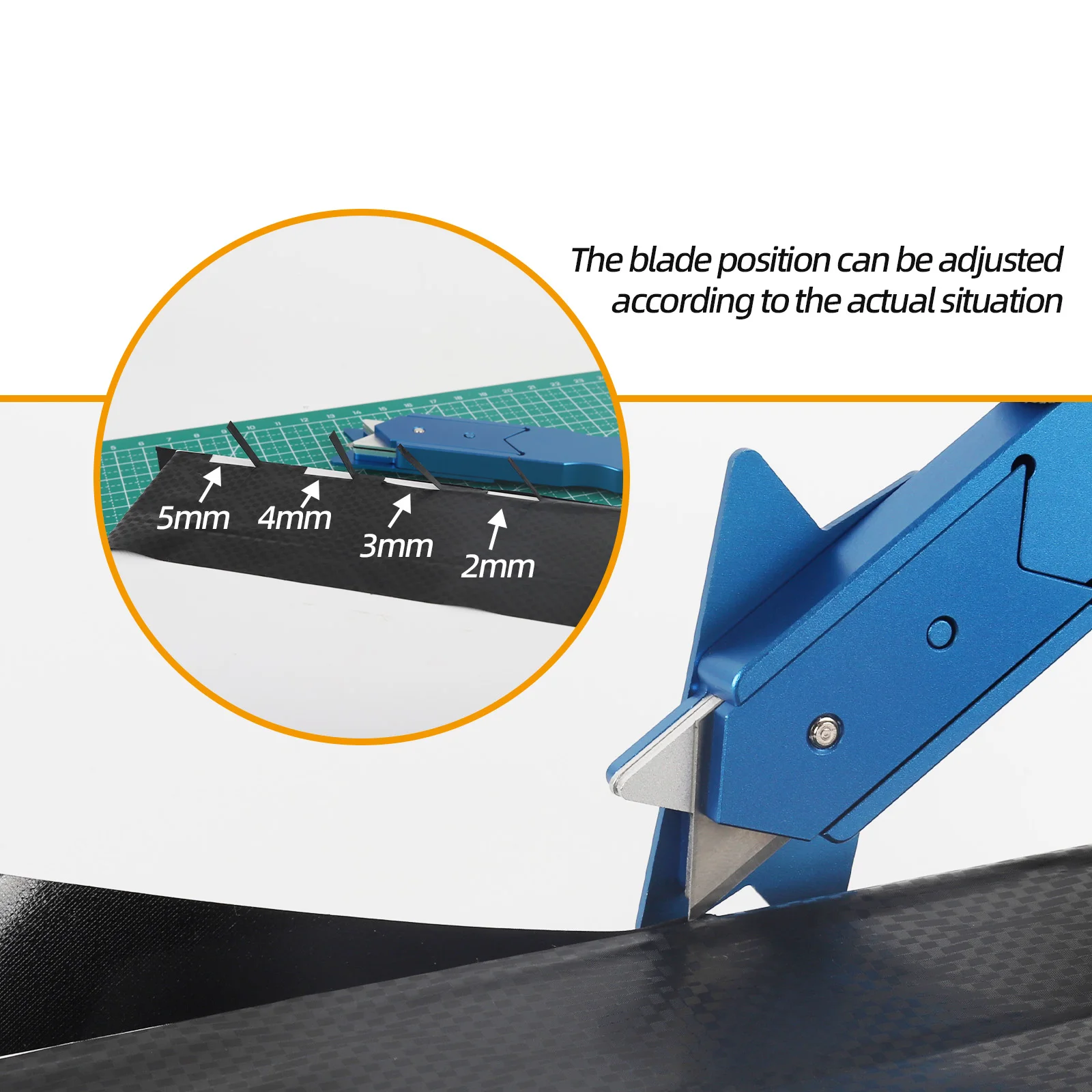 Windows Tint tools Cutting Knife Vinyl Wrap Gap Cutting Trimmer Aluminum Alloy Film Edge Cutting Knife Film Sticking Kit