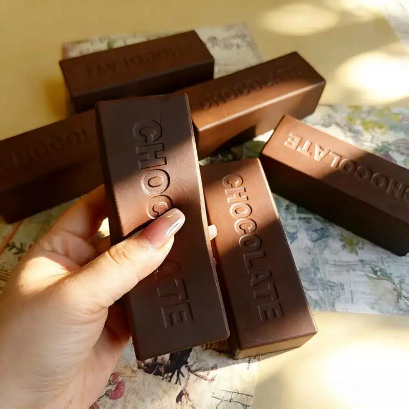 Squishy Simulated Chocolate Squeeze Toy Slow Rising Non-Toxic Stress Relief Fidget for Kids Birthday Gift
