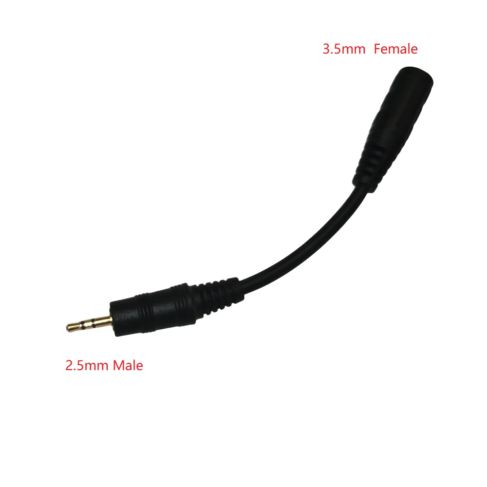 2.5mm Three-section Male head turn 3.5mm Female Head Cable  Camcorder Remote  Audio conversion line
