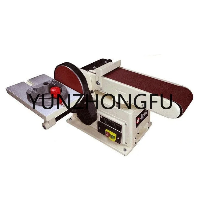 500W Vertical Small Desktop Polishing Abrasive Belt Machine Sand Belt Machinery for Woodworking