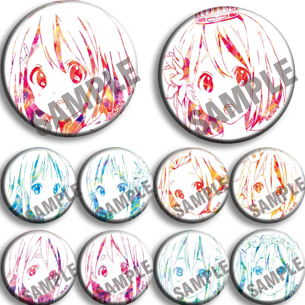 58mm Badges K-ON Hirasawa Yui Akiyama Mio pins anime Icons