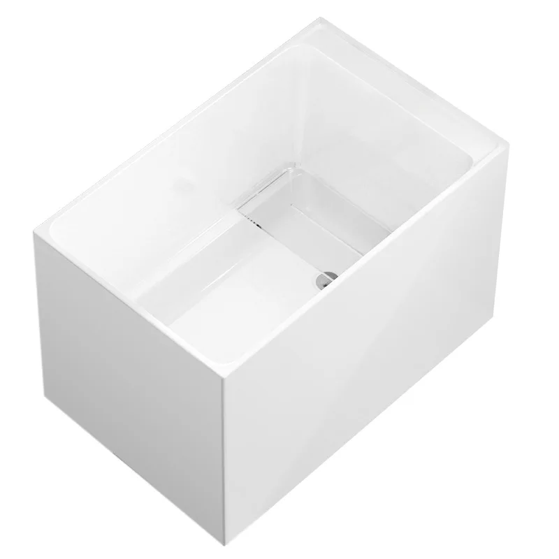 Deep bubble small apartment bathtub household acrylic square constant temperature massage Japanese independent multi-size