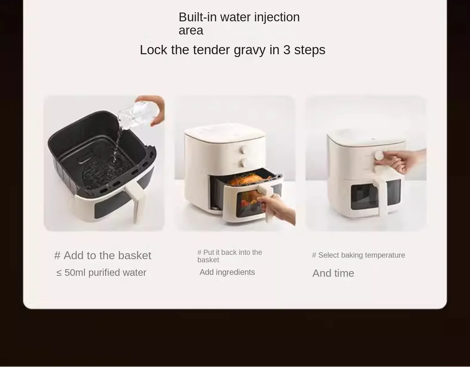 electric air fryer Xiaomi Mijia 보랄 에어프라이어 5L N1 Household Tender Roast Visual Non-turning Large Capacity샤오미에어프라이어