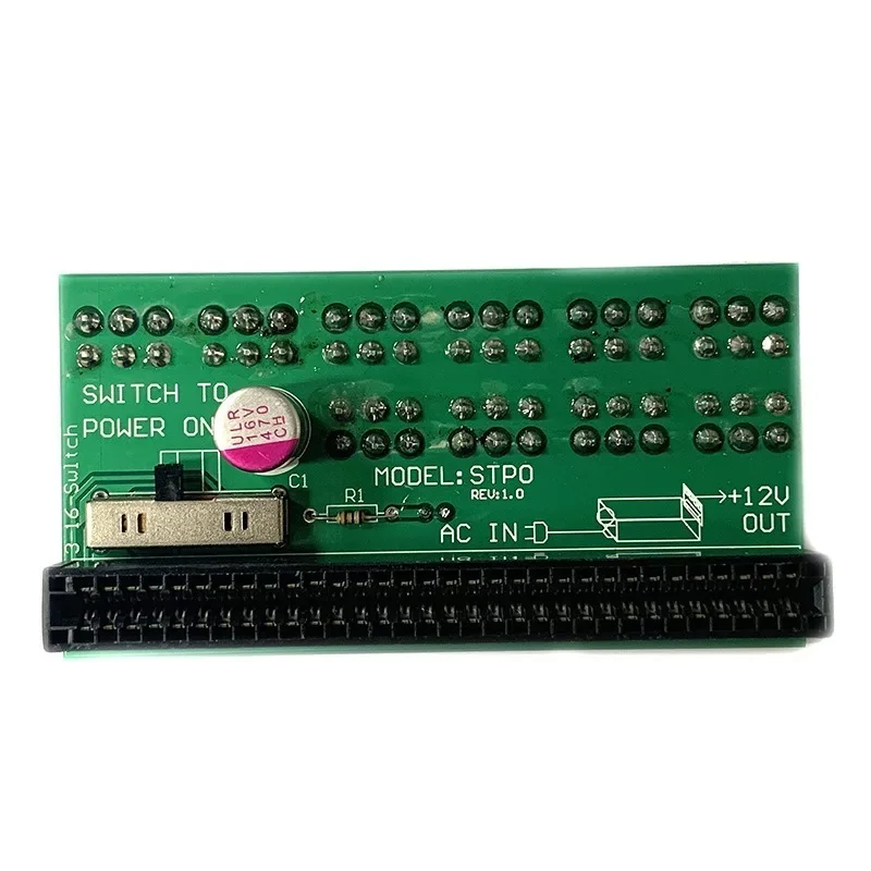 Les pièces conviennent à la carte de conversion d'alimentation du serveur, carte adaptateur ATX64P6, adaptateur 12V, carte graphique 6P, 10 ports à démarrage automatique