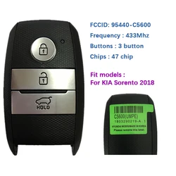 Llave Inteligente de repuesto CN051085 para KIA Sorento 433, 3 botones, frecuencia de 2018 MHz, Chip HITAG2 /47, 95440-C5600