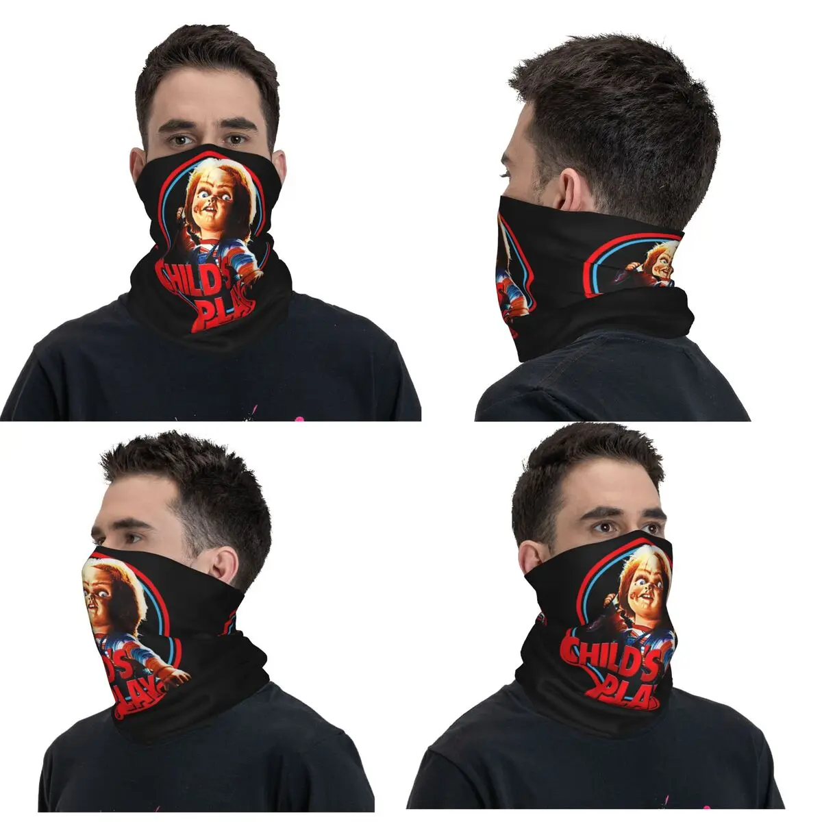 Good Guys Child's Play Chucky Bandana Neck Cover Printed Wrap Scarf Multi-use FaceMask Hiking Fishing For Men Adult Washable