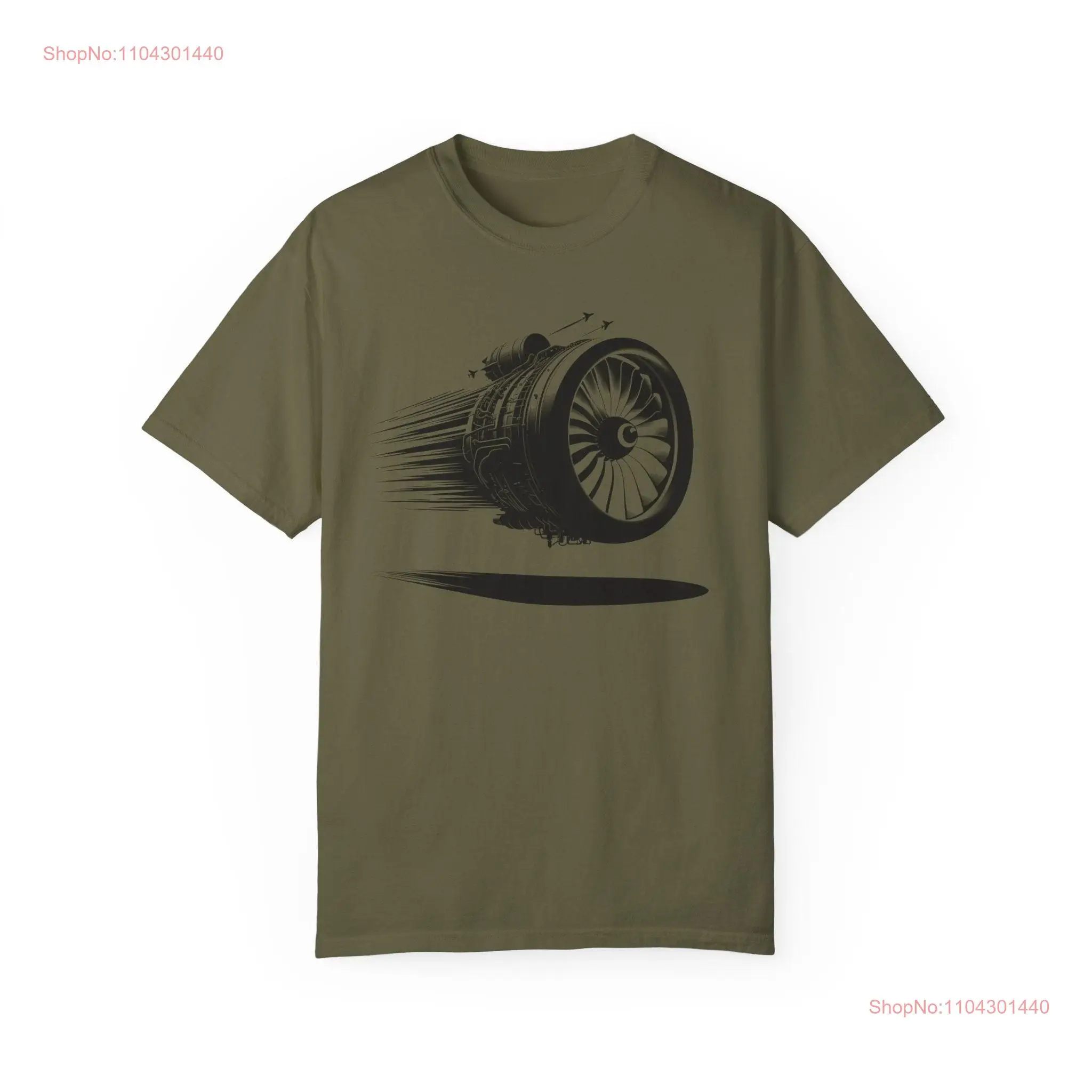 Jet Engine PiloT T Shirt In Thrust We Trust Steampunk Design long or short sleeves