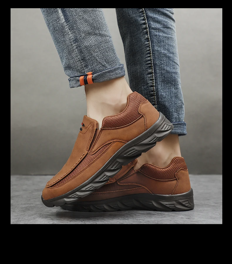 Männer Turnschuhe Licht Faulenzer Slip auf Casual Schuhe für Männer Bequeme Luxus Marke Männlichen Business Schuh Fahren Schuhe – Detail 12