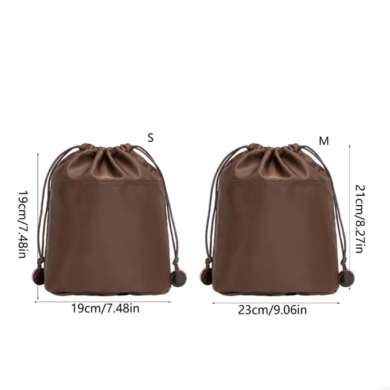 Geldbörsen-Organizer-Einsatz, Kordelzug-Design, Organizer für Eimertasche, Nylon-Innentasche, Umhängetasche, Einkaufstasche, Einsatz – Detail 6
