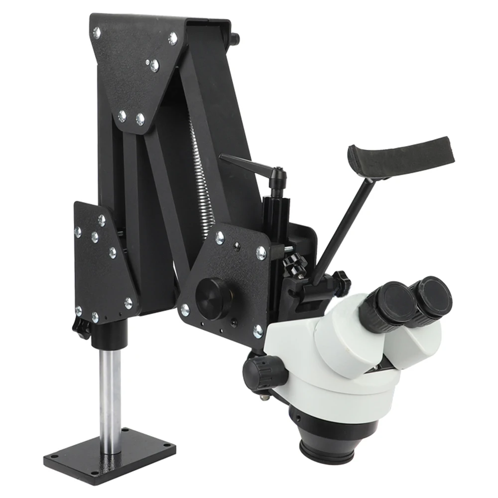 Multi-angle microscope Retractable spring bracket Zoom jewelry magnifier Micro mounting machine DZQ-1