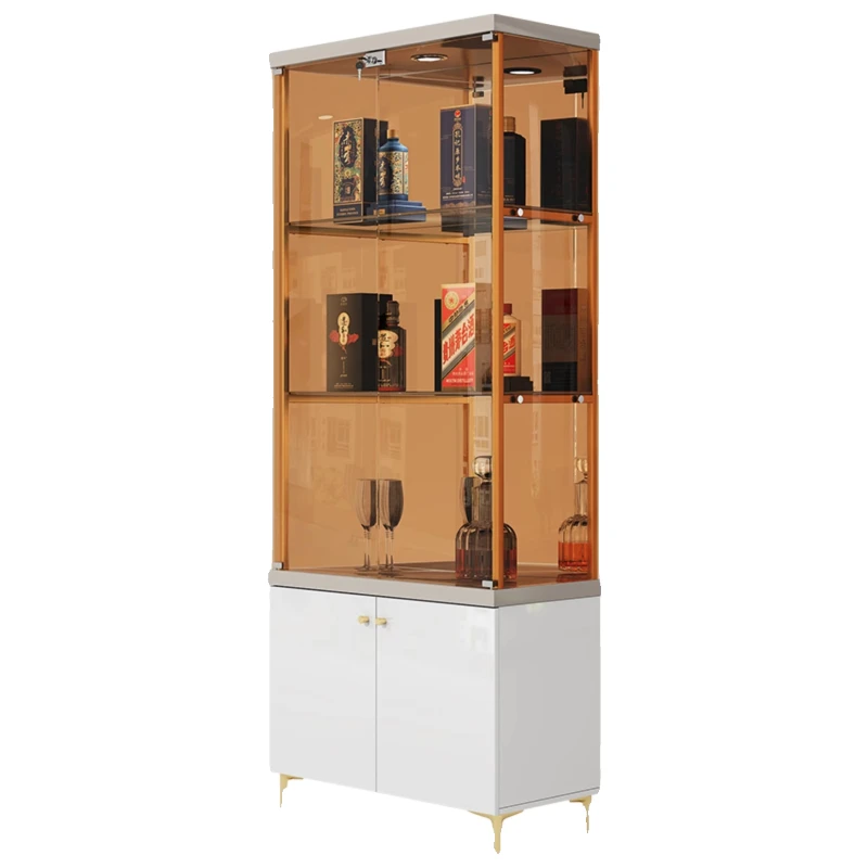 

Glass door wine cabinet display cabinet
