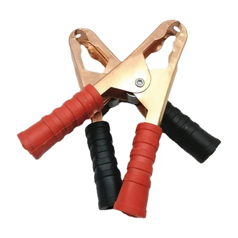 Insulated Alligator Clips 100A Copper Electrical Crocodile Alligator Car Battery Micrro Insulated Clips Battery Charger Clamps