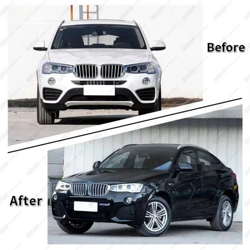 طقم الجسم X4 F26 يصل إلى MT طقم الجسم مع المصد الأمامي الخلفي التنانير الجانبية الناشر عجلة الحاجب #4