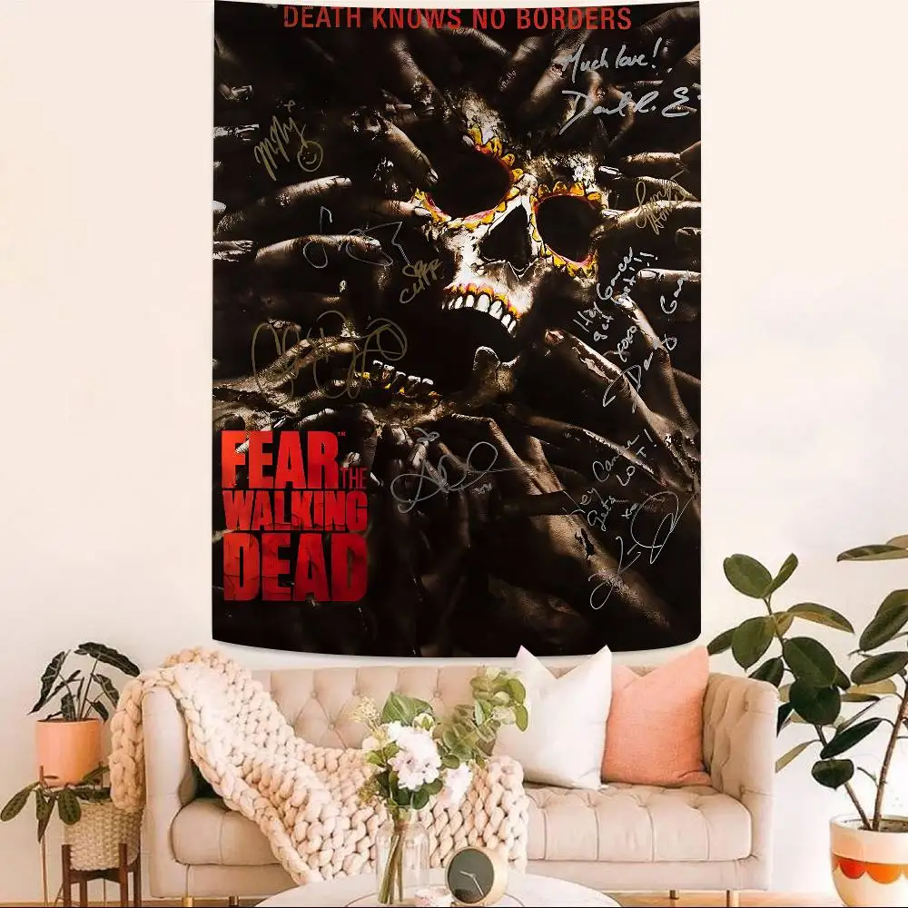 Horror Film Fear The Walking Dead Hanging Bohemian Tapestry Bohemian Wall Tapestries Mandala Cheap Hippie Wall Hanging