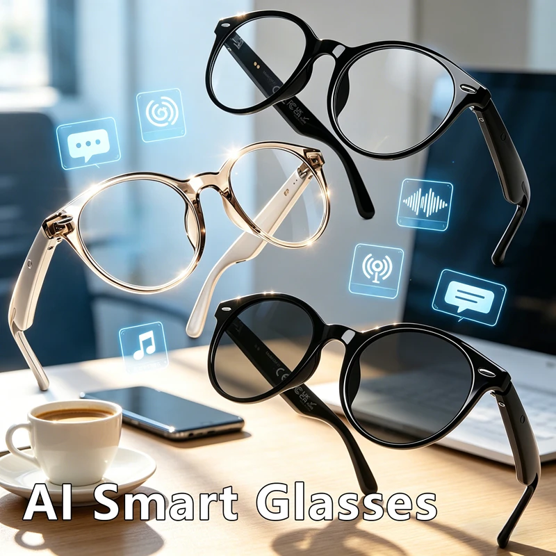 AI Smart Glasses AI Translation Hands-Free Calling AI Chat Logging Music Playback Smart Sunglasses for Men