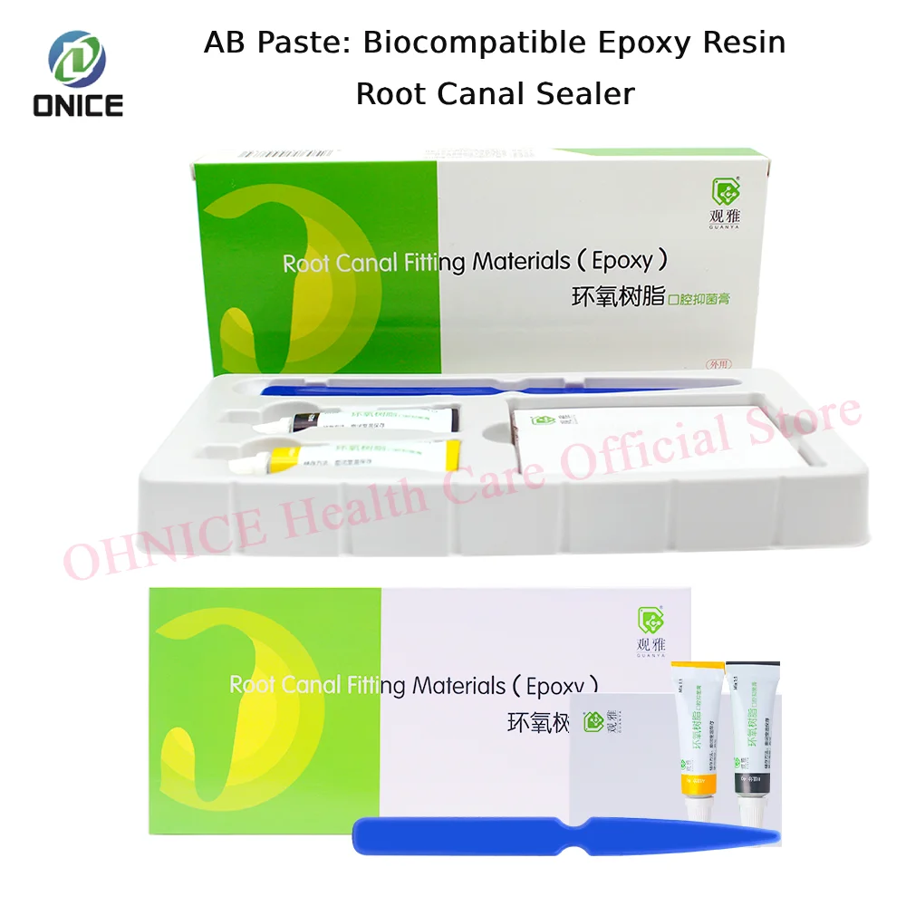 

4gX2/Box AB Paste: Epoxy Resin Root Canal Sealer, Biocompatible & Long-Lasting, Minimizes Microleakage‌
