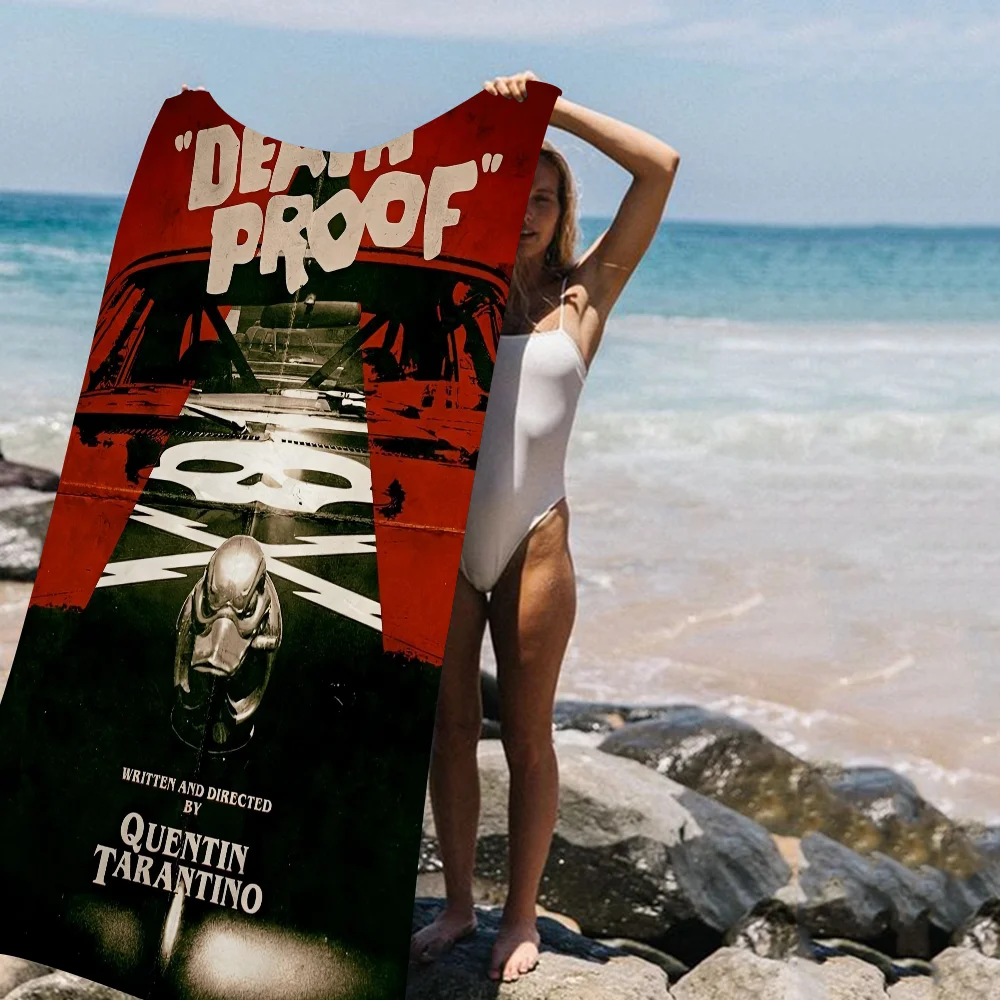 

Пленка D-Death P-Proof Пляжное полотенце из микрофибры Абсорбент Быстросохнущее мягкое полотенце для йоги Курортное полотенце для альпинизма
