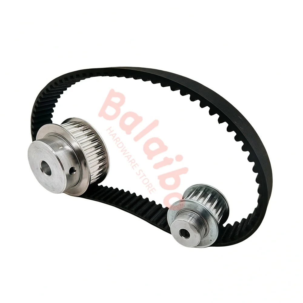 HTD5M 15T 30Ttiming pulley set   belt width 15mm Bore 5/6/6.35/8/10/12/14/15/20/28mm 2:1 reduction ratio transmission components