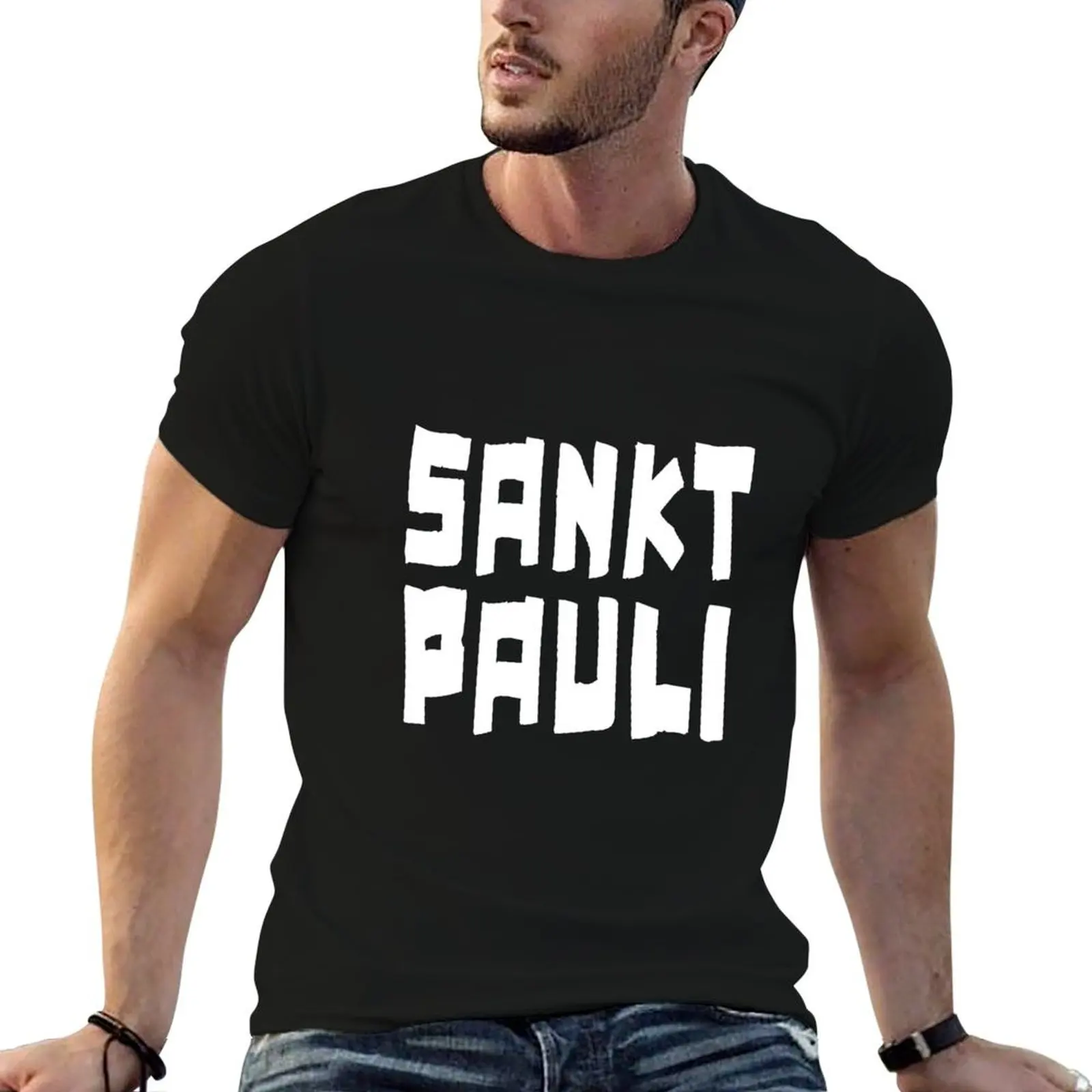 

SANKT PAULI T-Shirt Aesthetic clothing vintage t shirts essential t shirt Men's cotton t-shirt