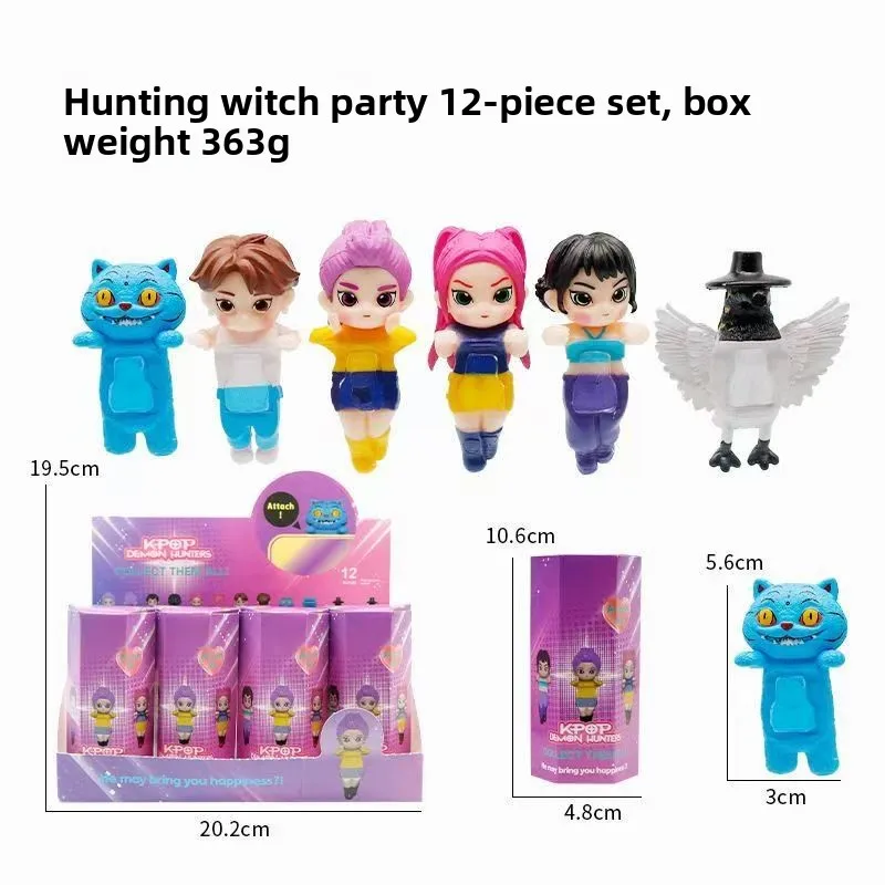 جديد K-pop شيطان الصيادين الملاك صندوق أعمى المواد البلاستيكية شخصية أنيمي صغيرة الديكور هدايا عيد الميلاد وعيد الميلاد للأطفال