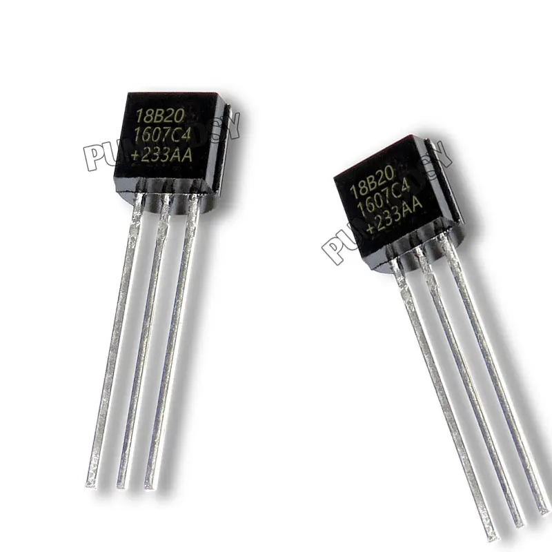 2PCS DS18B20 18B20 18S20 TO-92 New IC Chip Thermometer Transistor Sensor
