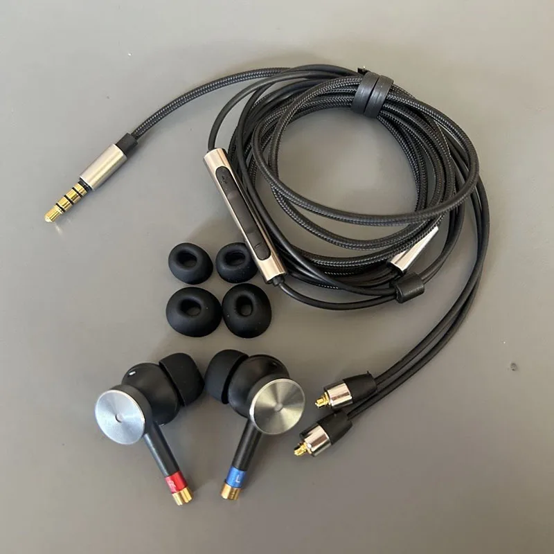 

Наушники DIY MMCX HiFi с глубоким басом, металлические внутриканальные наушники со съемным кабелем, проводные аудиофильские наушники для студийной записи