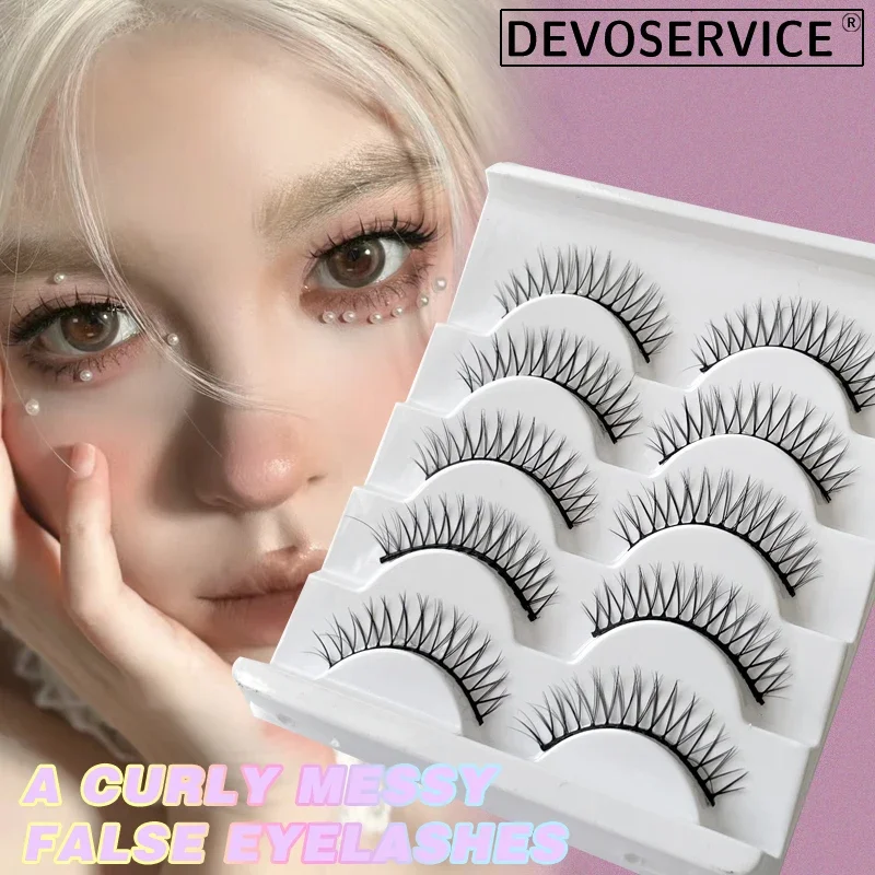 

Lashes Make Up 3D Stereo False Eyelashes 9-15mm Natural Fluffy Wispy Faux Mink Eyelash Volume Cat Eye Lash Female Makeup